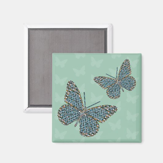 Magnet de monarque marocain (Recto/Verso)