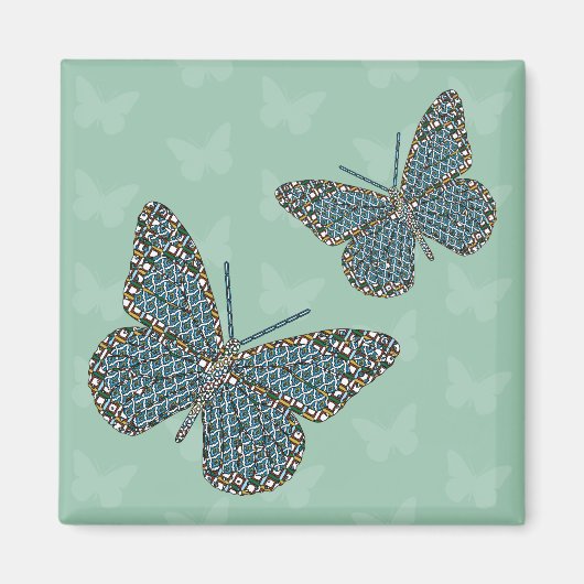 Magnet de monarque marocain (Devant)