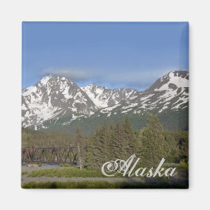 Magnet de montagne de Chugach en Alaska