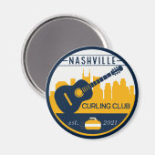 Magnet de Nashville Curling (Recto/Verso)