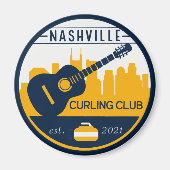 Magnet de Nashville Curling (Devant)