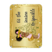 Magnet de Noël afro-américain (Vertical)