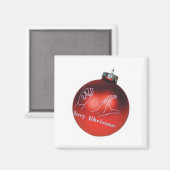 Magnet de Noël ASL Joyeux (Recto/Verso)