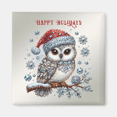 Magnet de Noël de la Chouette (Devant)