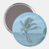 Magnet de Noël de la plage de Majahual (Recto/Verso)