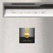 Magnet de Noël de l'ornement d'or (In Situ (Lave-vaisselle))