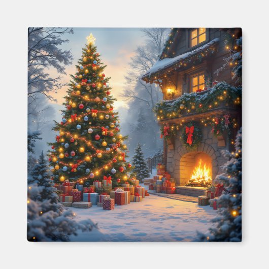 Magnet de Noël extérieur (Devant)