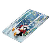 Magnet de Noël Joyeux pingouin - Amusant (Côté Gauche)