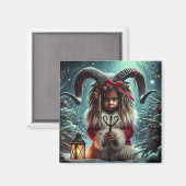 Magnet de Noël Krampus (Recto/Verso)
