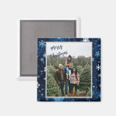 Magnet de Noël personnalisé avec photo (Recto/Verso)