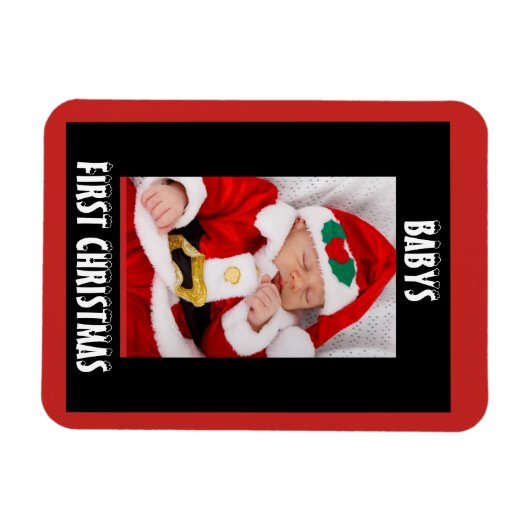 Magnet de Noël pour bébés (Horizontal)