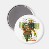 Magnet de Noël vintage (Recto/Verso)