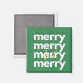 Magnet de Noël Whimsical moderne (Recto/Verso)