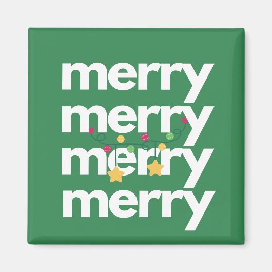 Magnet de Noël Whimsical moderne (Devant)