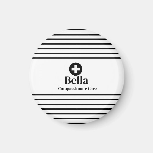 Magnet de nom de l'infirmière personnalisée (Devant)