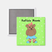 Magnet de nom de l'ours (Recto/Verso)