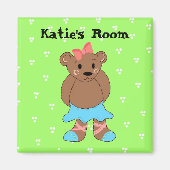 Magnet de nom de l'ours (Devant)