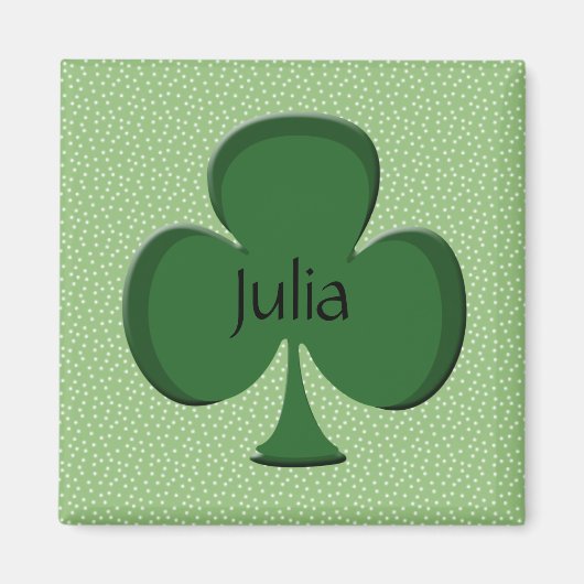 Magnet de nom de Shamrock Julia (Devant)