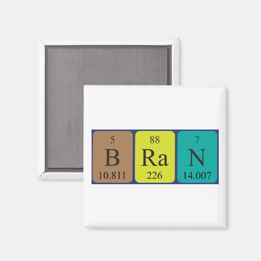 Magnet de nom de table périodique (Recto/Verso)