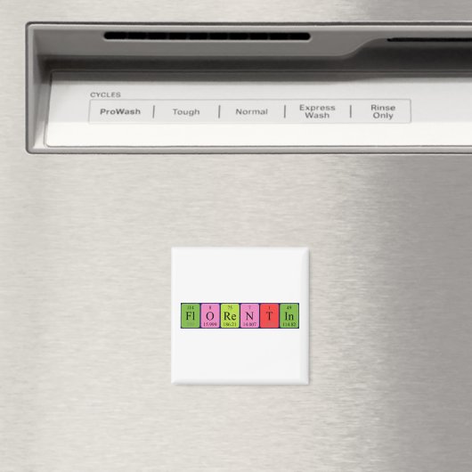 Magnet de nom de table périodique Florentin (In Situ (Lave-vaisselle))