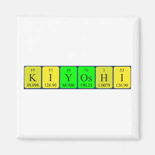 Magnet de nom de table périodique Kiyoshi