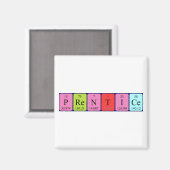 Magnet de nom de table périodique Prentice (Recto/Verso)