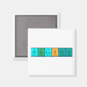 Magnet de nom de table périodique Princeton (Recto/Verso)