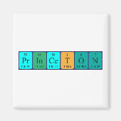 Magnet de nom de table périodique Princeton (Devant)