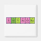 Magnet de nom de table périodique Salvatore (Devant)