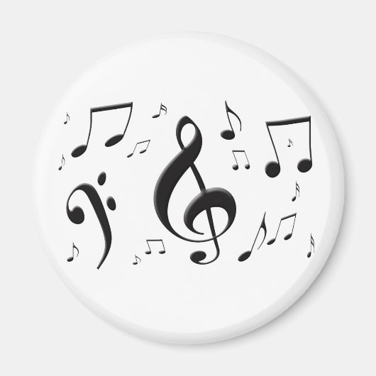 Magnet de notes de musique bulgare (Devant)