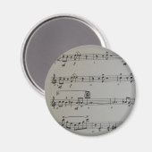 Magnet de notes musicales (Recto/Verso)
