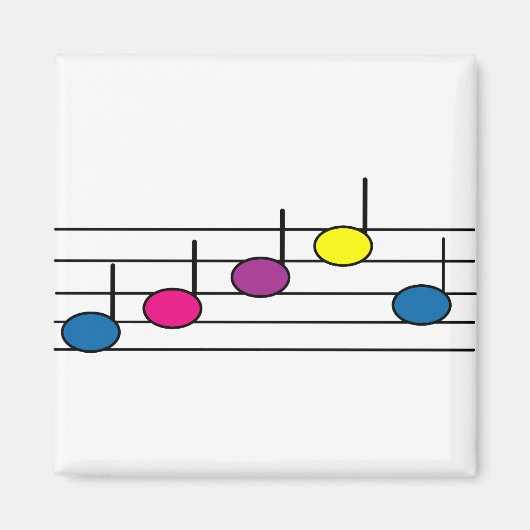 Magnet de notes musicales (Devant)