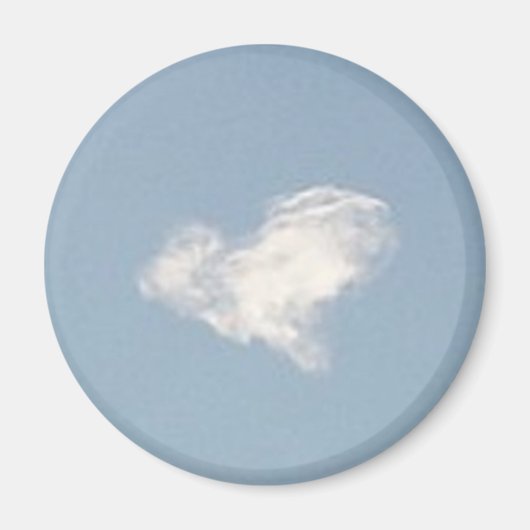 Magnet de nuage cardiaque (Devant)