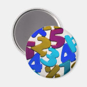 Magnet de numéros de jouets en plastique (Recto/Verso)