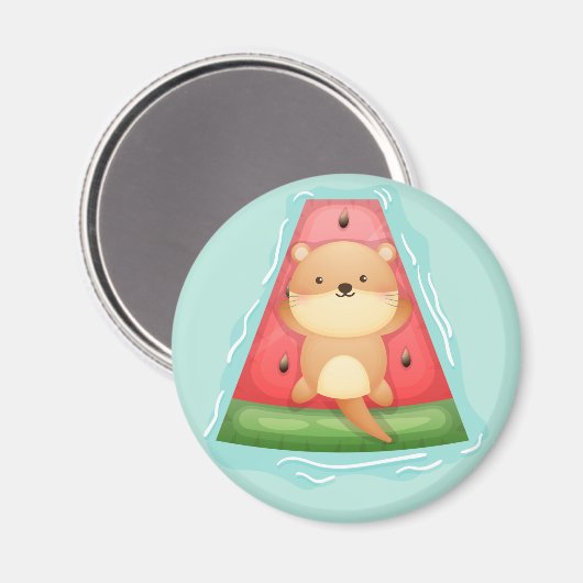Magnet de Otter mignon (Recto/Verso)