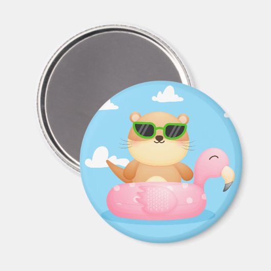 Magnet de Otter mignon (Recto/Verso)