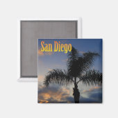 Magnet de palmiers de San Diego (Recto/Verso)