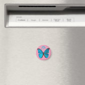 Magnet de papillon bleu bleu mou (In Situ (Lave-vaisselle))