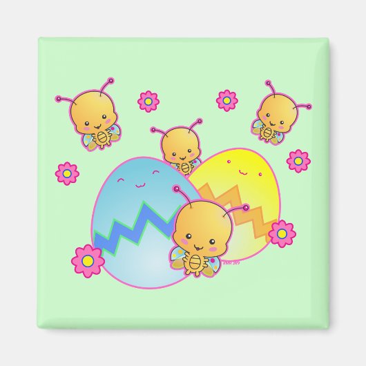 Magnet de Pâques Ladybugs (Devant)