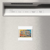 Magnet de Parthénon d'Athènes pop-art (In Situ (Lave-vaisselle))