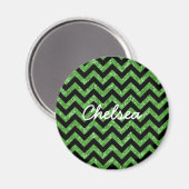 Magnet de Parties scintillant Chevron (Recto/Verso)