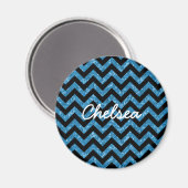 Magnet de Parties scintillant Chevron (Recto/Verso)
