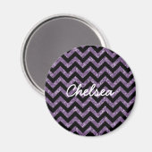 Magnet de Parties scintillant Chevron (Recto/Verso)
