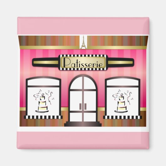 Magnet de pâtisserie français (Devant)