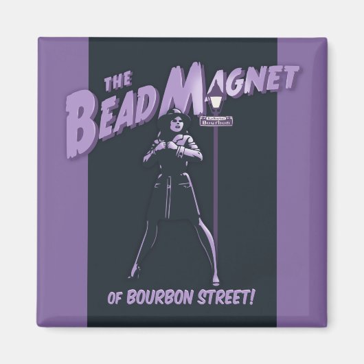 Magnet de perles Bourbon St. (Devant)