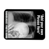 MAGNET DE PHOTO DE BOMBE RADIOLOGISTE PERSONNALISA (Horizontal)