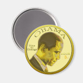 Magnet de pièces OBAMA (Recto/Verso)