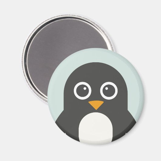 Magnet de pingouin mignon (Recto/Verso)