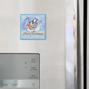 Magnet de pingouins de Noël