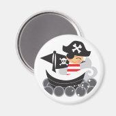 Magnet de pirate de garçon (Recto/Verso)